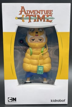 the adventure time action figure is in its packaging