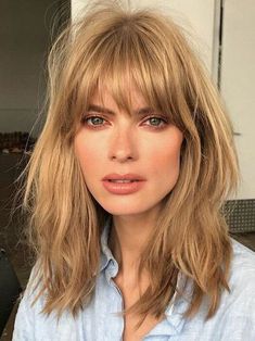 Bob Lung, Cool Short Hairstyles, Hair Haircuts, Fringe Hairstyles, Shag Haircut, Hair Stuff, Haircuts With Bangs, Long Bob