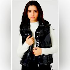 New With Tags , Cropped, Fits Small Trendy Hooded Outerwear From Forever 21, Forever 21 Casual Black Outerwear, Trendy Black Forever 21 Outerwear, Forever 21 Trendy Black Outerwear, Forever 21 Black Long Sleeve Outerwear, Forever 21 Black Winter Outerwear, Jacket Puffer, Goose Feather, Forever 21 Jacket