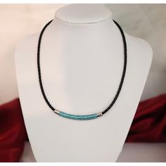 Material: Leather, Swarovski Elements, Rhodium Plated, Lead Nickel Free Length: 20” ”Bar” Length: 2.281” Width: 0.230” Wire Crochet Jewelry, Blue Stone Necklace, Jewelry Tips, Key Pendant Necklace, Handmade Wire Jewelry, Faux Pearl Necklace, Holiday Jewelry, Key Pendant, Amethyst Necklace