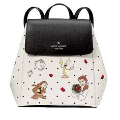 Kate Spade New York Disney X Beauty And The Beast Flap Backpack Nwt $429 Kate Spade New York Disney X Beauty And The Beast Flap Backpack Measurements 10.2" H 4.8" D 8.6"W( Bottom) Strap Drop: 2.76" Metal Pinmount Logo Closure- Flap With Magnetic Snap Closure Interior: Back Zip & Front Slip Pockets Materials Saffiano Pvc Lining: Two Way Script Logo Lining New With Tags Disney Kate Spade Backpack, Kate Spade Luxury Backpack For On-the-go, Kate Spade Casual Backpack For On-the-go, Loungefly Beauty And The Beast, Disney Kate Spade, Kate Spade Disney, Flap Backpack, Logo Line, Script Logo