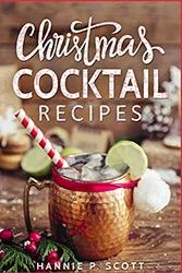 the christmas cocktail recipe book is shown on a wooden table with ginger and limes