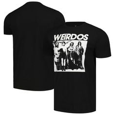 Gear up for spooky season with this The Craft Weirdos T-shirt. The printed design is perfect for showing your scary movie fandom. This lightweight tee from Ripple Junction is made of soft, comfortable material and has a slim fit. Halloween Crew Neck Tops With Logo Print, Pop Culture Crew Neck T-shirt With Band Logo, Crew Neck Tops With Logo Print For Halloween, Halloween Band Merch T-shirt With Graphic Design, Halloween Grunge T-shirt With Logo Print, Halloween Grunge Logo Print T-shirt, Edgy Fan Merchandise T-shirt With Logo Print, Edgy T-shirt For Fan Merchandise With Logo Print, Edgy T-shirt With Logo Print For Fan Merchandise