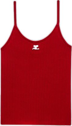 Ribbed Tank Tops, Stretch Cotton, Size Clothing, Patch Logo, Ribbed Knit, Fashion Branding, Scoop Neck, Tank Top, Collage