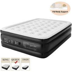 king queen size air mattress with built in pump