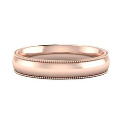 Just like our classic comfort fit gold band, this milgrain look adds some style to an already much loved ring! Custom made to order. Please allow 3-4 weeks for delivery. Masculine Wedding, New Bands, Ring Collections, Gold Platinum, Gold Band, Diamond Studs, 18k Rose Gold, Gold Bands, Vintage Necklace