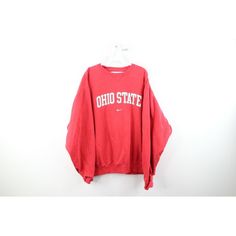 Vtg Nike Mens Large Travis Scott Mini Swoosh Ohio State University Sweatshirt Mens Sweater Color Has Fade And Blemish On Front Near Bottom. Cuffs Have Distressing Mens Size Large Measurements Are: 26.5 Inches Underarm To Underarm 26.5 Inches Top To Bottom Red 80% Cotton 20% Polyester Check Out My Other Items In My Store! X398 Nike Red Crew Neck Sweatshirt, Vintage Red Sweatshirt For Sports, Red Vintage Sweatshirt For Sports, Nike Travis Scott, University Sweatshirts, Mens Sweater, Nike Sweater, Ohio State University, Nike Mens