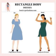 Best Dress Styles for the Rectangle Body Shape Rectangle Body Shape Sleeves, Apple Shape Outfits, Model Poses Photography