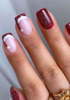 Unghie Sfumate, Christmas Nails Acrylic, Fancy Nails, Chic Nails, Nail Polishes