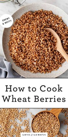 how to cook wheat berries in a bowl