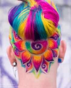 Haircolor Ideas, Creative Hair Color, Hair Color Crazy, Tutorial Ideas, Multicolored Hair, Trendy Hairstyle