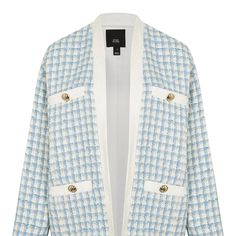 River Island Boucl Tweed Blue Check Paid Cardigan Jacket Color: Blue Size: Uk8/Us4 Original Price: $130 Textured Buttons Shine At The Pockets Of A Boxy Cardigan-Style Jacket That's Open At The Front And Elevated With Boucl Yarn Woven In A Houndstooth Pattern. Details & Care Textured Buttons Shine At The Pockets Of A Boxy Cardigan-Style Jacket That's Open At The Front And Elevated With Boucl Yarn Woven In A Houndstooth Pattern. 29" Length (Size 8uk) Open Front Long Sleeves Dropped Shoulders Faux Chic Blue Tweed Jacket For Winter, Chic Blue Tweed Outerwear, Chic Blue Tweed Jacket For Fall, Blue Casual Tweed Outerwear, Blue Tweed Jacket For Spring, Casual Blue Tweed Outerwear, Winter Tweed Cardigan For Work, Winter Workwear Tweed Cardigan, Blue Tweed Outerwear For Spring