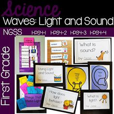 science waves light and sound posters for kids to use in their homeschool classroom