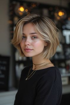 Make this year your most stylish yet with these 9 must-have shaggy pixie bobs. Perfect for keeping your look fresh and exciting. Blonde Bob Asian Hair, Blond Bob Hairstyles For Black Women, Wavy Bob Round Face, Short Stylish Haircuts For Women, Short Bob Haircuts For Round Face, 70s Bob Haircut, Short Warm Blonde Hair, Blonde Shaggy Bob, Haircut Ideas For Short Hair