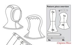 the sewing pattern is shown with instructions for how to sew