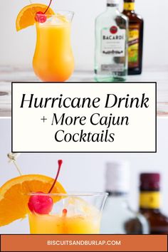 When it comes to Cajun cocktails, a hurricane is a New Orleans classic. It's sweet, tangy, and has just the right amount of rum to get your party started!  The passionfruit syrup that you'll need to make it has tons of other uses, too. You'll be glad you have it on hand for experimenting with other Cajun alcoholic drinks. Cajun Drinks, Cajun Cocktails, Cajun Crab Dip, Passionfruit Syrup, Cajun Crab, Creole Gumbo, Homemade Fries, Seafood Gumbo