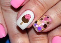 Sugar Nail Art, Funny Nails, Shellac Nail Designs, Nail Art For Kids, Sugar Nails, Nail Art Tips, Nail Art Set, Basic Nails, Nail Candy