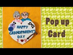 two pictures with the words happy grandparents's day on them