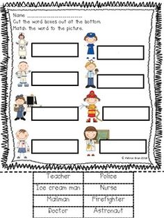 the worksheet for teaching children to write and draw their own words on paper