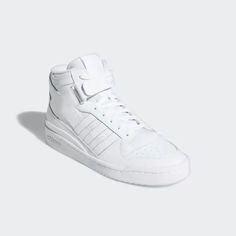 These Adidas Forum Mid Triple White Unisex Sneakers Are New With Tags And Without Box. 100% Authentic. Size: Men 5 / Women 7 Style No: Fy4975 Description: Born From Necessity And Built With Purpose, Forum Changed The Game In 1984 Instantly Becoming The Most Innovative Basketball Shoe Of Its Time. As Quickly As It Was Adopted On Court The Acclaimed Silhouette Transcended The Hardwood, Becoming An Early Streetwear Icon. Today We Reintroduce An Icon Evolved - Forum Is Back To Spark The Expression O Summit White Sneakers For Streetwear With Round Toe, Summit White Round Toe Sneakers For Streetwear, Summit White Sneakers For Streetwear, Summit White Sporty Sneakers With Round Toe, Sporty Summit White Sneakers With Round Toe, Summit White Lace-up Sneakers With Boost Midsole, Adidas Classic High-top Sneakers For Streetwear, Classic Adidas High-top Sneakers With Logo, Summit White Sneakers For Light Sports With Round Toe