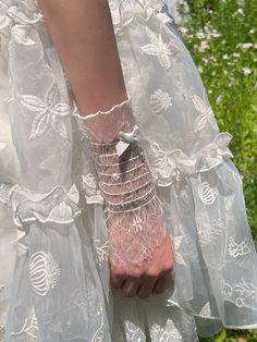 Women Floral Lace Wrist Cuffs Lolita Cuff Bracelet Hand Sleeves See Through Mesh Lace Sleeve Gloves Victorian Style Glove Wristcuffs Adjustable Wrist Strap Wristlet For Party, Adjustable Wristlet With Wrist Strap For Party, Elegant Summer Party Bracelet, Elegant Summer Wedding Bracelets, White Bracelets For Summer Party, Elegant Spring Wristlet, White Wedding Bracelets For Spring, White Summer Party Bracelets, Elegant Spring Wedding Cuff Bracelet