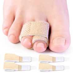 PRICES MAY VARY. Hammer Toe Straightener: Bukihome toe splints are inelastic, helping to correct your hammer toes and protecting your fragile toes from calluses, sores and blisters. Broken Toe Treatment: The toe bandage can wrap your broken toe and act as a toe splint, which can provide a soft cushion to help alleviate the pain of toe fracture. Simple and Comfortable - Slim design fits easily in most types of shoes (Hiking Shoes, Sports Shoes and Walking Shoes). Protect your toes while in physic Toe Spacers, Toe Straightener, Nail Infection, Toe Separator, Durable Medical Equipment, Wrist Brace, Hand Wrist, Posture Correction, Hand Care