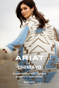 We partnered with artisans in Chimayo, New Mexico, on a limited-edition collection and apprenticeship program, which trains new weavers in the tradition. Ariat Clothing, Chimayo New Mexico, Fall Fashion Trends Casual, Western Wear Outfits, Cute Country Outfits, Country Wear, Boho Look, Really Cute Outfits, Country Outfits