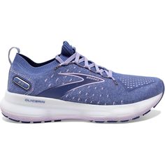 <p>the brooks glycerin stealthfit 20 road running shoes gives you a smooth and floaty feeling run thanks to plush cushioning designed to help you enjoy and savor your run. Brooks supremely soft cushioning, dna loft v3, with new closer-to-foot, adaptable fit, allows you to forget your shoes and free your mind on the run. Perform your best with the brooks glycerin stealthfit 20 road running shoes! </p> Trail Shoes Women, Brooks Glycerin, Cushioned Running Shoes, Brooks Running, Blue Pastel, Running Belt, Color Light Blue, Trail Shoes, White Mesh