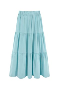 Goodnight Macaroon 'Bella' High Waist Tiered Long Skirt(5 Colors) High-Waist Elastic Waist Measurements: S – Waist 58-65cm, Length 75cm M – Waist 62-69cm, Length 76cm L – Waist 66-73cm, Length 77cm XL – Waist 70-77cm, Length 78cm Machine cold and gentle cycle or hand wash cold Lay flat to dry / do not tumble dry Iron on a low heat setting If you are unsure or need assistance selecting the proper size or color, please contact our Customer Services team and they'll be more than happy to help. Tiered Long Skirt, Long Tiered Skirt, Oversized Denim Jacket, Exclusive Collection, Long Skirt, Lay Flat, Pink And Green, Elastic Waist, Denim Jacket