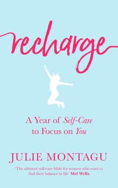 the book cover for recharge by julia montagu, with an image of a woman dancing