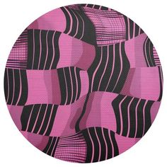 an abstract pink and black pattern on a white background