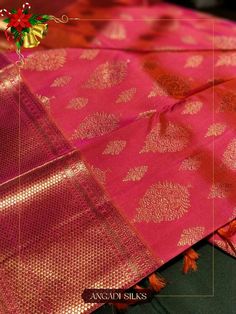 Pink Saree Silk, Pattu Sarees Wedding, Heirloom Necklace, Pink Silk Saree, Designer Bridal Lehenga Choli, Kanjivaram Sarees Silk, Simple Saree Designs, Saree Tassels, Wedding Saree Collection