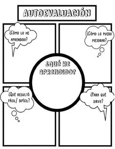 a comic strip with the words autovailacion and an image of a speech bubble