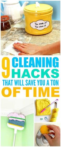 cleaning hacks that will save you a ton of time