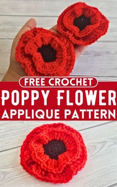 This easy Crochet Poppy Flower Applique pattern requires no sewing, making it perfect for beginners. With a beautiful row-by-row guide and a video tutorial, you can create this charming flower quickly.