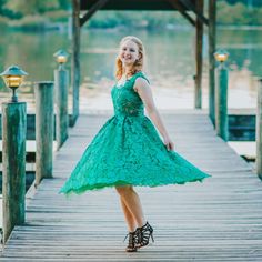 Midi Length Emerald Green Special Occasions Dress, Custom Fit But Roughly A Size 4. Lace Material Over A Mesh Bodice And Tulle Skirt. Gorgeous And By One Of My Favorite Dress Designers, Chotronette, Based In Romania. I Just Don't Have Any More Special Occasions To Wear It To. Chotronette Dresses, Dresses Beautiful, Lace Material, Senior Pics, Senior Photos, Favorite Dress, Special Occasion Dresses, Custom Fit, Romania