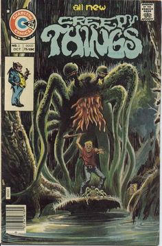 an old comic book cover with the title'all new swamps'on it