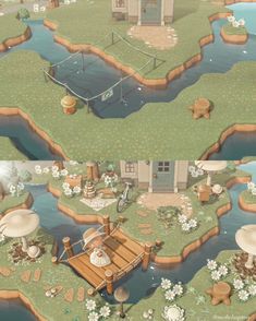 an animated landscape with lots of different things in it