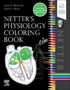 a book cover with colored pencils and an image of a human heart on it