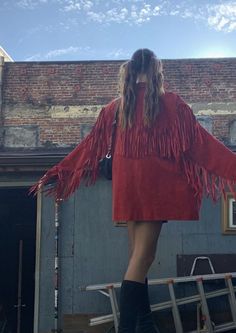 Fringe Jacket Outfit, Estilo Kardashian, Faux Leather Jacket Women, Mode Ulzzang, Women Motorcycle, Leather Jacket Women, Estilo Country, Suede Moto Jacket, I'm With The Band