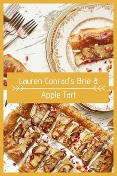 the cover of lauren conard's brie & apple tart