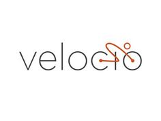 the word velocioo is written in orange and black on a white background