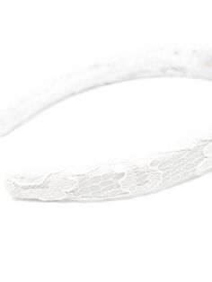 The Lace Headband features a thick headband adorned with delicate lace. Thick Headband, Thick Headbands, Lace Headband, Lace Headbands, Cream, Lace