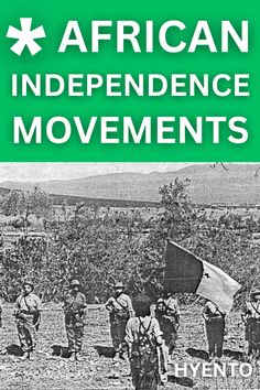 an advertisement for the african independence movement