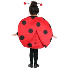 Catch yourself the sweetest little bug with this Toddler Itty Bitty Ladybug Costume! Your toddler will be transformed into their favorite crawling critter in this red and black-spotted bubble tunic with attached wings and an included antenna headband. Super-soft and easy to get into, your tiny tot will love having this adorable costume for playtime. Ladybug Costume Kids, Toddler Ladybug Costume, Carnaval Kids, Ladybug Wings, Bug Costume, Ladybug Girl, Ladybug Costume, California Costumes, Animal Costumes