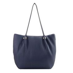 About This Item. Alfani's Phoebe Tote Grabs Extra Looks With Its Pleated Design And Finely Crafted Looks. 15"W X 12"H X 5-1/2"D (Width Is Measured Across The Bottom Of Handbag); 1.36 Lbs. Approx. Weight 11"L Handles Top Magnetic Snap Closure Gold-Tone Hardware 2 Interior Slip Pockets & 2 Zip Pockets Laptop Compatible (Std. Size 13"-15") Polyurethane; Lining: Polyester Spot Clean We Ship Fast, And We Ship Out Same Business Day. Features: Tote Size: Womens Large Condition: New With Tags Large Capacity Navy Shoulder Bag, Chic Blue Shoulder Bag For Errands, Chic Navy Leather Shoulder Bag, Chic Navy Shoulder Bag For Daily Use, Chic Navy Shopping Bag, Chic Navy Bags For Shopping, Chic Navy Tote Shoulder Bag, 2d Bags, Large Tote Purse