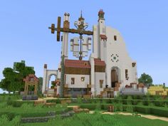 an image of a house in minecraft