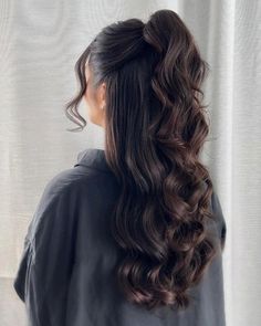 High Ponytails, Long Wavy Hair, Wedding Hairstyles For Long Hair