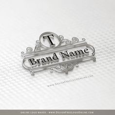 a logo with the letter t on it and an elegant frame for your business or company