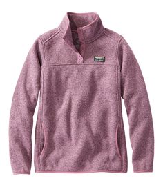 Women's L.L.Bean Sweater Fleece Pullover | Sweatshirts & Fleece at L.L.Bean Cozy Heather Sweatshirt For Winter, Heather Long Sleeve Winter Sweatshirt, Heather Fleece Sweatshirt For Winter, Cozy Fleece Sweater For Layering, Cozy Fleece Sweater For Outdoor, Cozy Outdoor Fleece Sweater, Cozy Fleece Jacket For Layering, Pullover Fleece, Womens Fleece